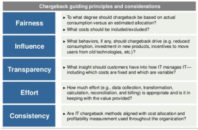 Guiding Principles and Considerations for a Chargeback Model Design