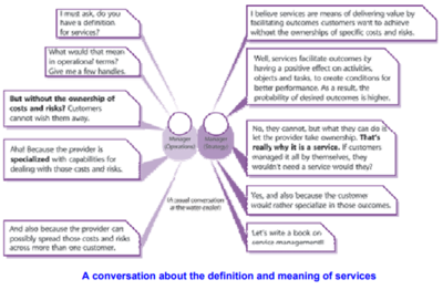 A Conversation About the Definition and Meaning of Services