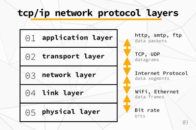 TCPIP Network Protocol Layers